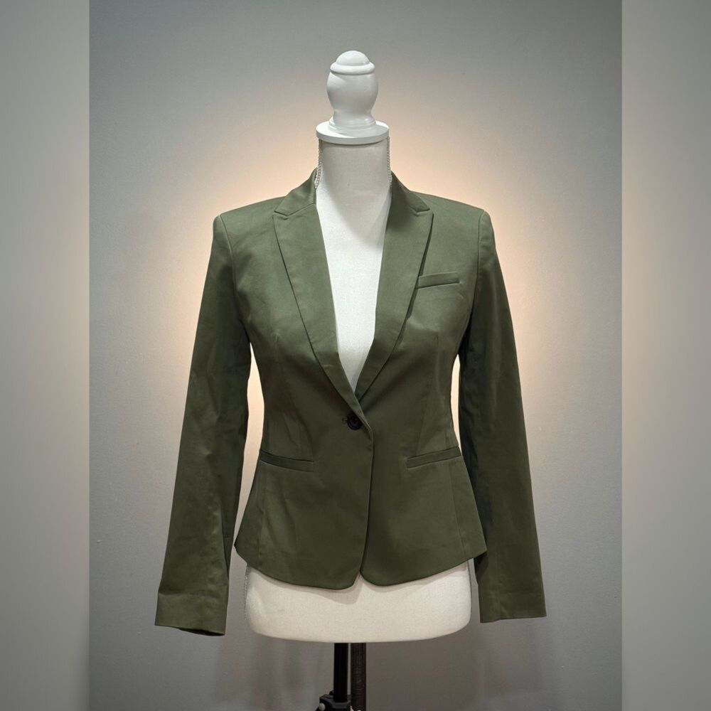 Green Banana Republic Single Button Jacket Size 0P NWT